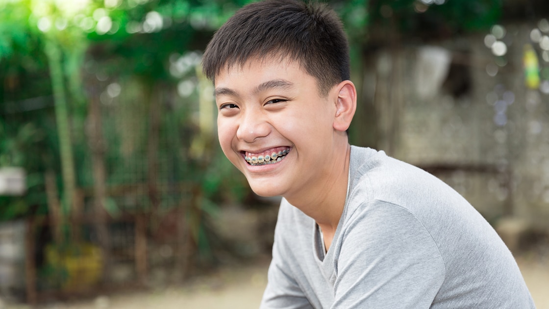 Teenage Boy Smiling